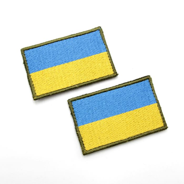 Прапор жовто-блакитний 4*6 олива
