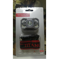 Налобний світлодіодний ліхтарик TITANUM червоне світло TLF-H08 110Lm 8500/7700K