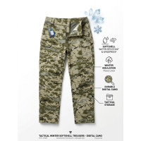Штани тактичні SoftShel зима піксель р.2XL