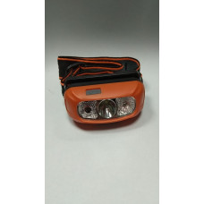 Ліхтар налобний Outdoor headlight USB (помаранчевий)