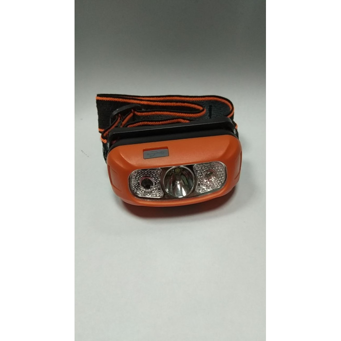 Ліхтар налобний Outdoor headlight USB (помаранчевий)