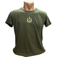 Футболка жіноча Тризуб олива (ВВ) р.44