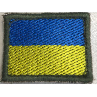 Шеврон прапор жовто-блакитний 3*4 (ВВ)