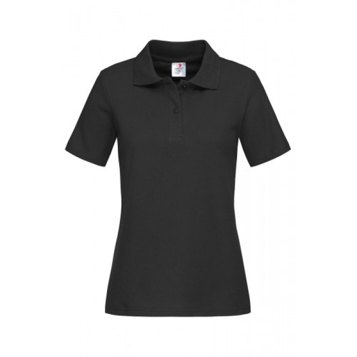Жіноча футболка POLO чорна p.М