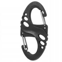 Карабінчик Mil-Tec S-Hook пластиковий - Black