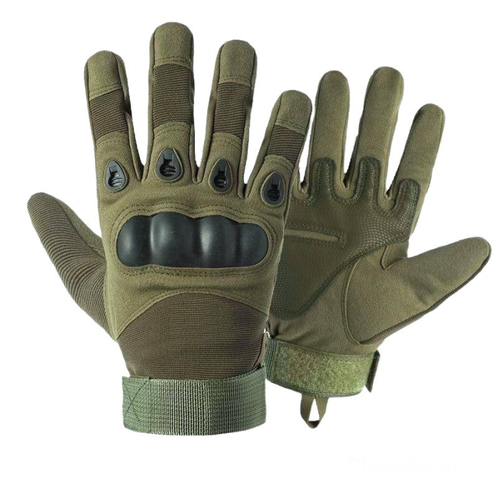 Рукавички повнопалі SKINARMOR із захистом тильної частини зелені XL 34023