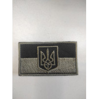 Шеврон прапор польовий з тризубом 7*5 (ВВ)