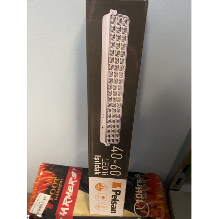 Світлодіодний аварійний акумуляторний LED ліхтар PELSAN 40-60 White