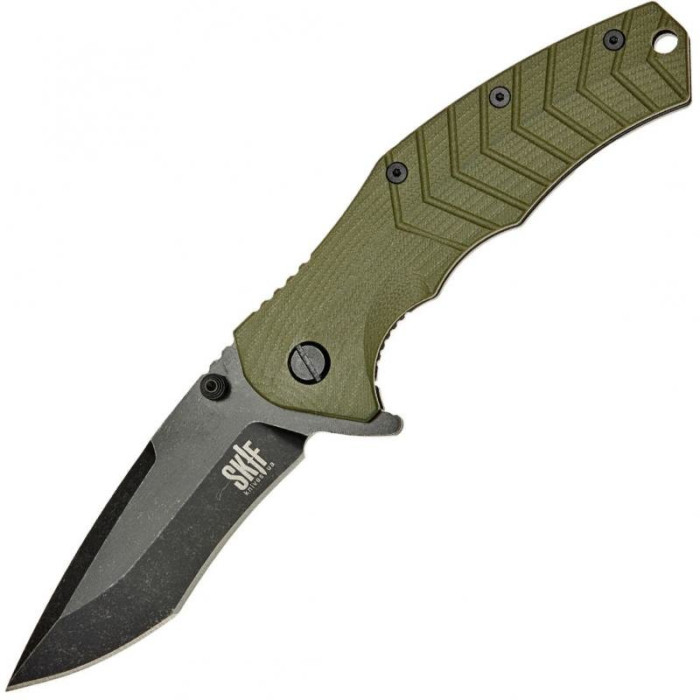 Ніж SKIF Griffin ll Black Stonewash olive 422SEBG