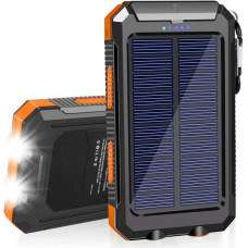 Павербанк з сонячною батареєю помаранчевий 20000 mAh