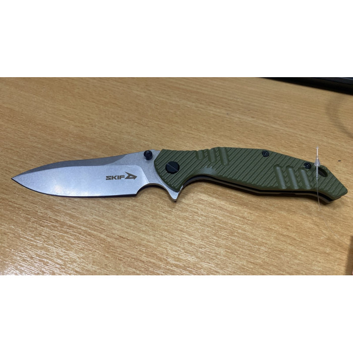 Ніж Skif Adventure ||Stonewash olive 424SEG