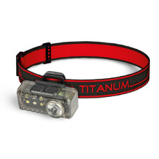 Налобний світлодіодний ліхтарик TITANUM червоне світло TLF-H10 80 Lm 12000/6500K