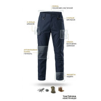 Штани тактичні Ягуар сині р.48 АХ