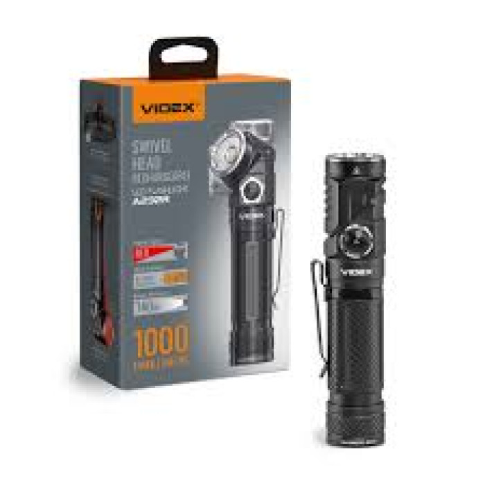 Портативний світодіодний ліхтарик VIDEX VLF-A232R 1000Lm 5000K